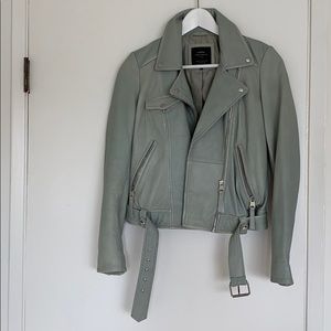 Beautiful mint Leather Jacket!